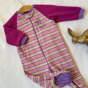Aristocats Purple and Pink Striped Kids One Piece